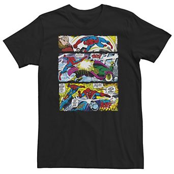 Big & Tall Marvel Spider-Man Comic Panels Tee