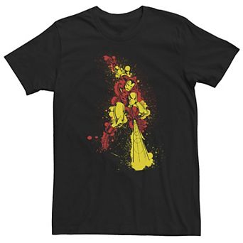 Big & Tall Marvel Iron Man Retro Paint Splatter Action Tee