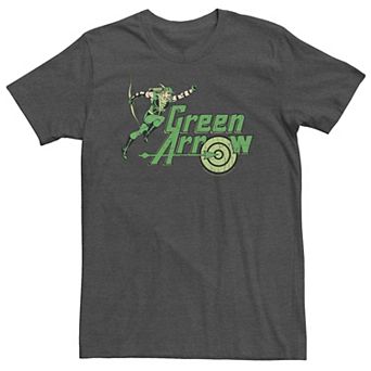 Big & Tall DC Comics Green Arrow Action Pose Logo Tee