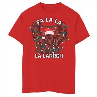 Boys 8-20 Star Wars Christmas Chewie Fa La La La Larrgh Graphic Tee