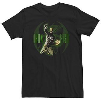 Big & Tall Marvel Iron Fist Glowing Name Logo Tee