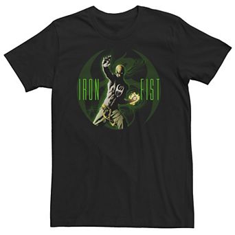Big & Tall Marvel Iron Fist Glowing Name Logo Tee