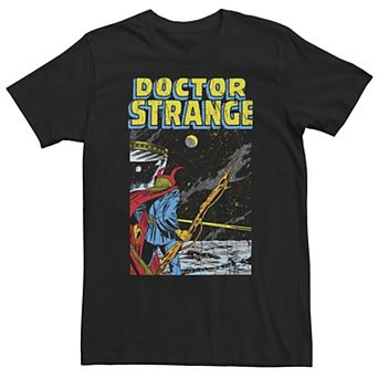 Big & Tall Marvel Doctor Strange Galaxy Retro Comic Tee