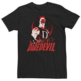 Big & Tall Marvel Daredevil Red Cityscape Tee
