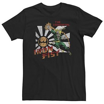 Big & Tall Marvel Iron Fist The Immortal Greetings Destination Tee