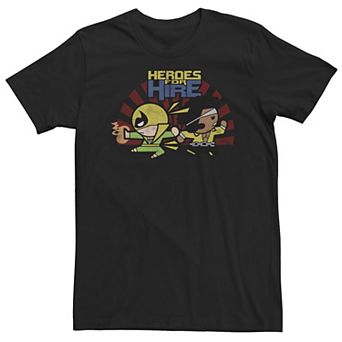Big & Tall Marvel Heroes For Hire Tee