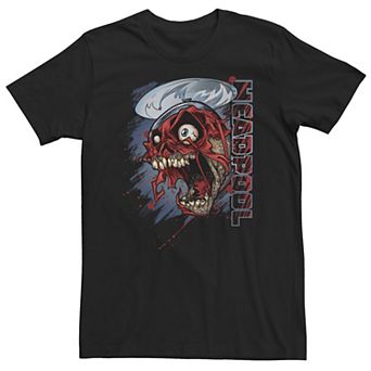 Big & Tall Marvel Headpool Screaming Portrait Tee