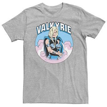 Big & Tall Marvel Valkyrie the Destroyer Bubble Gum Cloud Comic Tee