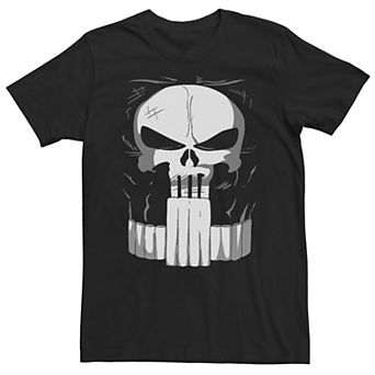 Big & Tall Marvel Punisher Classic Skull Halloween Costume Tee