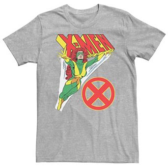 Big & Tall Marvel X-Men Jean Grey Vintage Classic Retro Tee