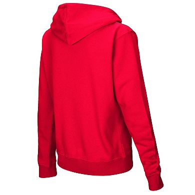 Women's Scarlet Rutgers Scarlet Knights Team Big Logo Pullover Hoodie