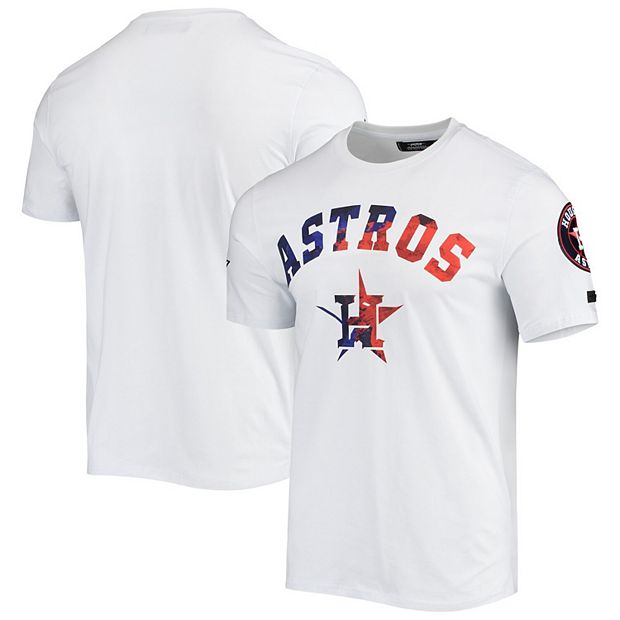 Men's Houston Astros Red/Royal Red, White And Blue Dip Dye T-Shirt