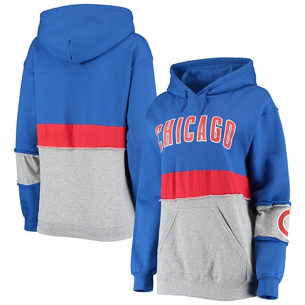 Women's Refried Apparel Royal Chicago Cubs Pullover Hoodie