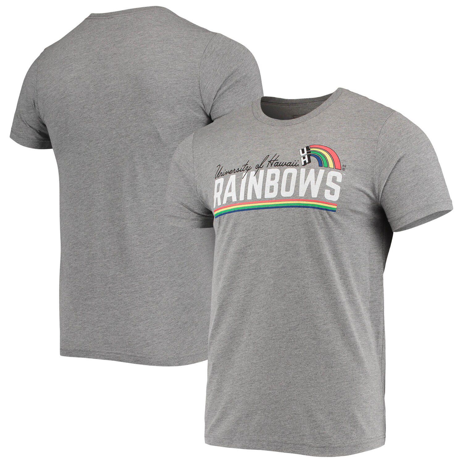 Image for Unbranded Men's Homefield Heathered Gray Hawaii Warriors Vintage Rainbows Tri-Blend T-Shirt at Kohl's.