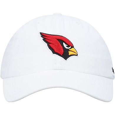 Men's '47 White Arizona Cardinals Clean Up Adjustable Hat
