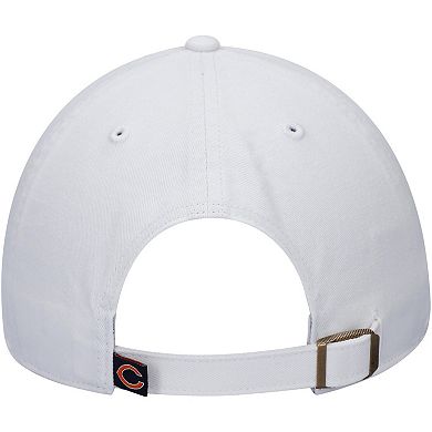Men's '47 White Chicago Bears Logo Clean Up Adjustable Hat
