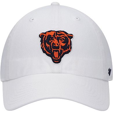 Men's '47 White Chicago Bears Team Clean Up Adjustable Hat