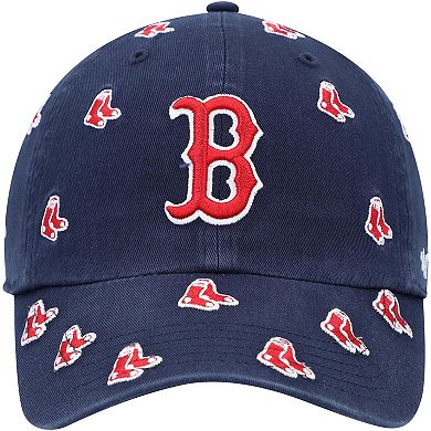 Men's '47 Navy Boston Red Sox Confetti Clean Up Adjustable Hat
