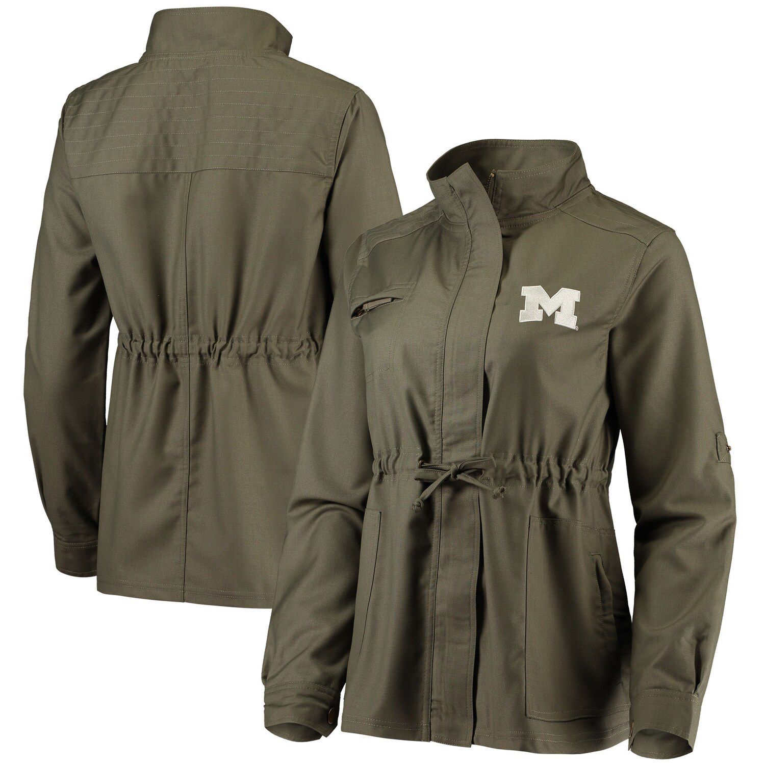 Image for Unbranded Women's Olive Michigan Wolverines Sierra Surplus Full-Zip Jacket at Kohl's.