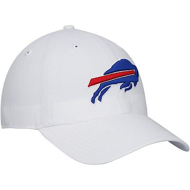 Men's '47 White Buffalo Bills Logo Clean Up Adjustable Hat