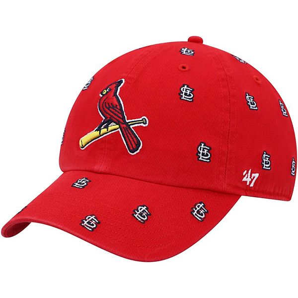 47 St Louis Cardinals White Confetti Clean Up Womens Adjustable Hat