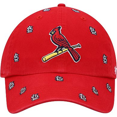 Men's '47 Red St. Louis Cardinals Confetti Clean Up Adjustable Hat