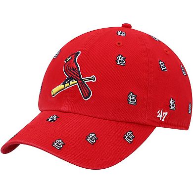 Men's '47 Red St. Louis Cardinals Confetti Clean Up Adjustable Hat