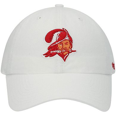 Men's '47 White Tampa Bay Buccaneers Legacy Clean Up Adjustable Hat