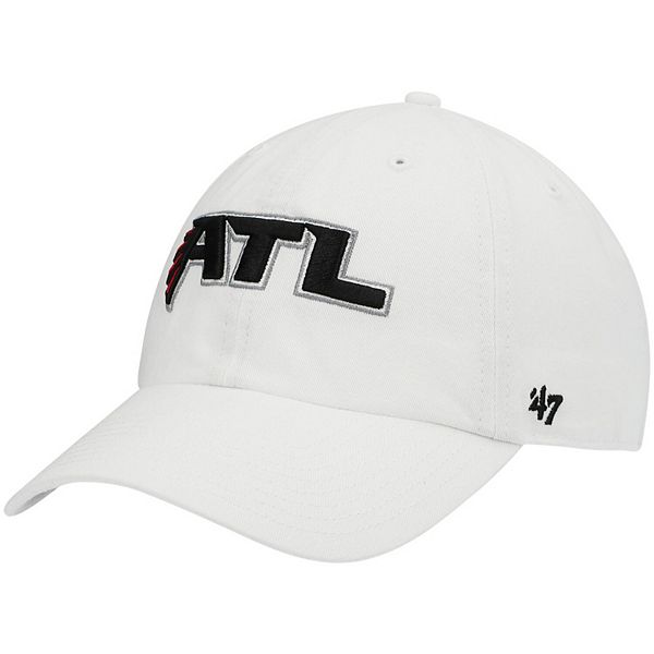 Men's '47 White Atlanta Falcons Clean Up Adjustable Hat