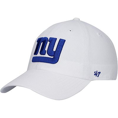 Men s 47 White New York Giants Clean Up Adjustable Hat