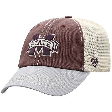 Men's Top of the World Maroon Mississippi State Bulldogs Offroad Trucker Snapback Hat