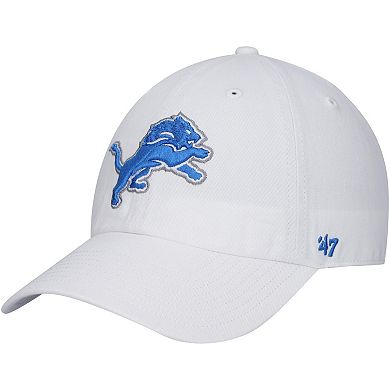 Men's '47 White Detroit Lions Clean Up Adjustable Hat