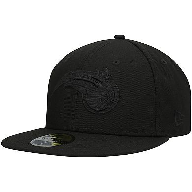 Men's New Era Orlando Magic Black On Black 59FIFTY Fitted Hat