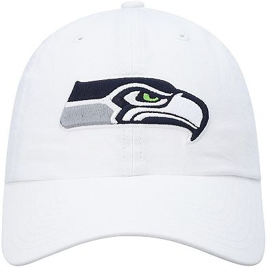 Men's '47 White Seattle Seahawks Clean Up Adjustable Hat