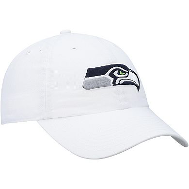 Men's '47 White Seattle Seahawks Clean Up Adjustable Hat