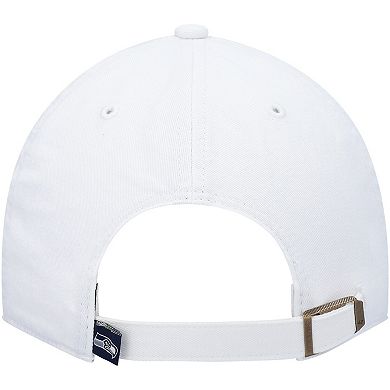 Men's '47 White Seattle Seahawks Clean Up Adjustable Hat
