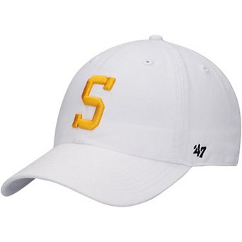 Men's '47 White Pittsburgh Steelers Team Clean Up Adjustable Hat