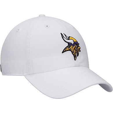 Men's '47 White Minnesota Vikings Logo Clean Up Adjustable Hat