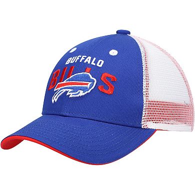 Preschool Royal/White Buffalo Bills Core Lockup Mesh Back Snapback Hat