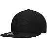 Men's New Era New Orleans Pelicans Black On Black 59FIFTY Fitted Hat