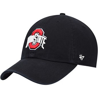 Men's '47 Black Ohio State Buckeyes Clean Up Adjustable Hat