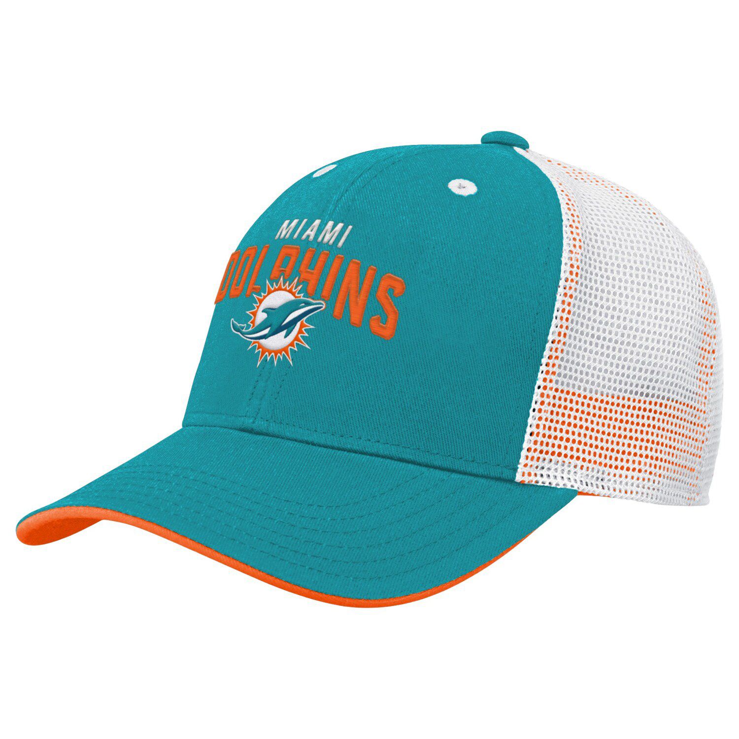 Miami Dolphins New Era Historic Tear Trucker 9FIFTY Snapback Hat - Aqua