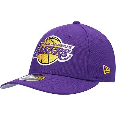 Men's New Era Purple Los Angeles Lakers Team Low Profile 59FIFTY Fitted Hat