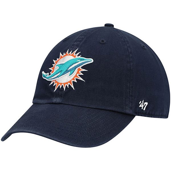 Men's '47 Navy Miami Dolphins Clean Up Alternate Adjustable Hat