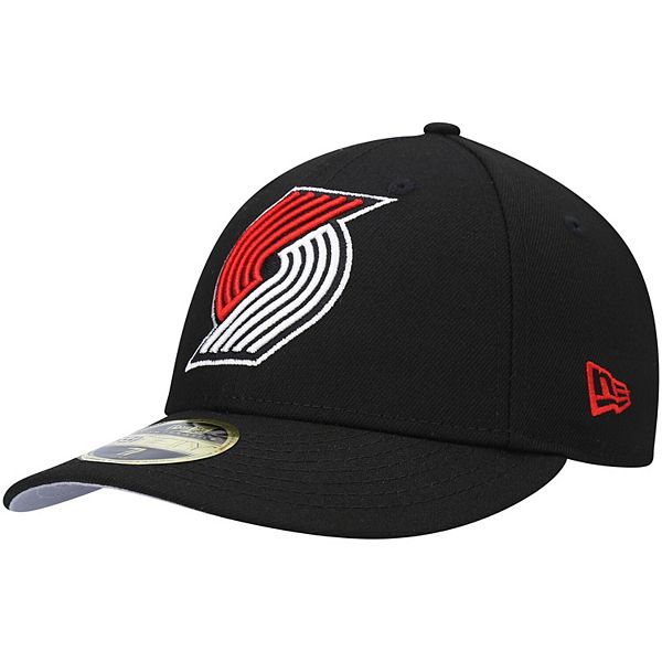 Men S New Era Black Portland Trail Blazers Team Low Profile 59fifty Fitted Hat