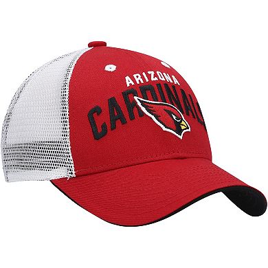 Youth Cardinal/White Arizona Cardinals Core Lockup Snapback Hat