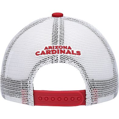 Youth Cardinal/White Arizona Cardinals Core Lockup Snapback Hat