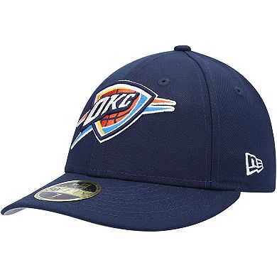 Men's New Era Navy Oklahoma City Thunder Team Low Profile 59FIFTY Fitted Hat
