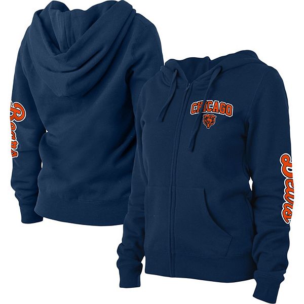 New Era Chicago Bears Women's Fleece Pullover Crew Sweatshirt Small