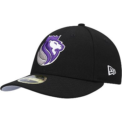 Men's New Era Black Sacramento Kings Team Low Profile 59FIFTY Fitted Hat